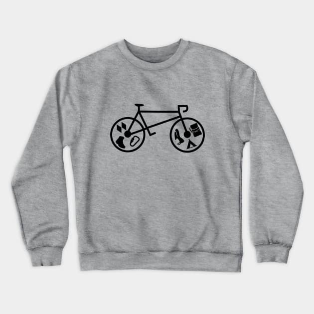 Adventure Bike Crewneck Sweatshirt by misskyrstyn